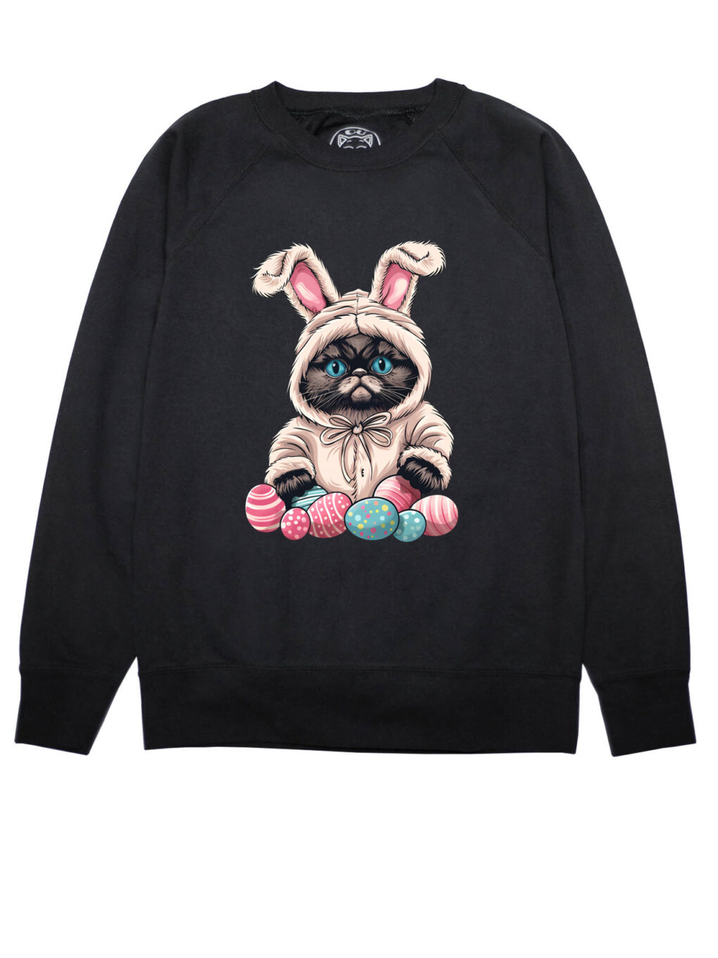 Bluza printata-Grumpy Easter Cat, Barbati