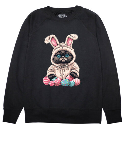 Bluza printata-Grumpy Easter Cat, Barbati