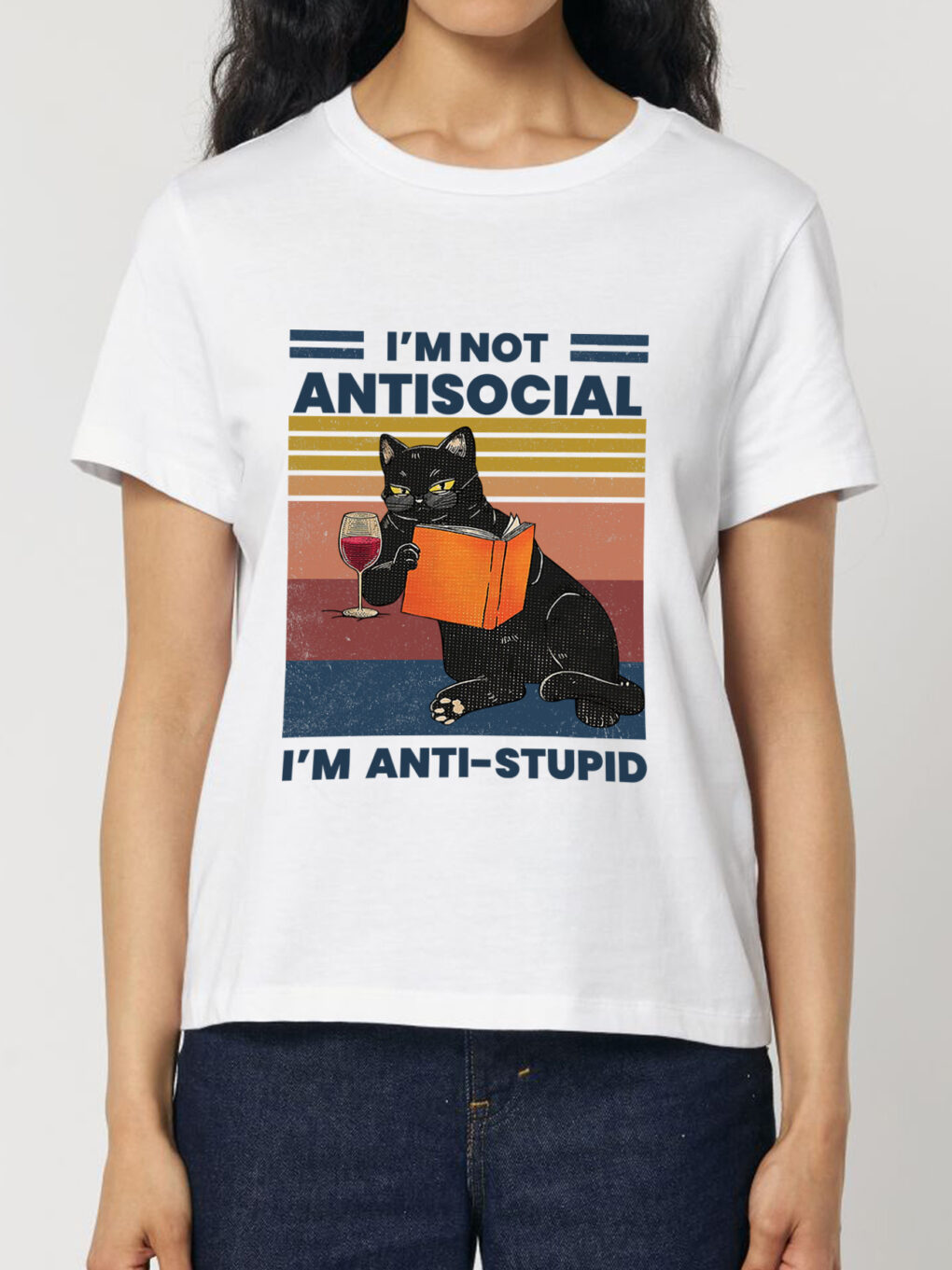 Tricou bumbac organic-Anti-stupid, Femei