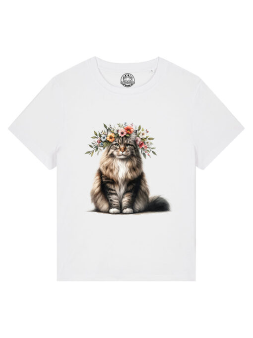 Tricou bumbac organic-Spring Cat, Femei