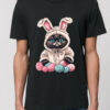 Tricou bumbac organic-Grumpy Easter Cat, Barbati