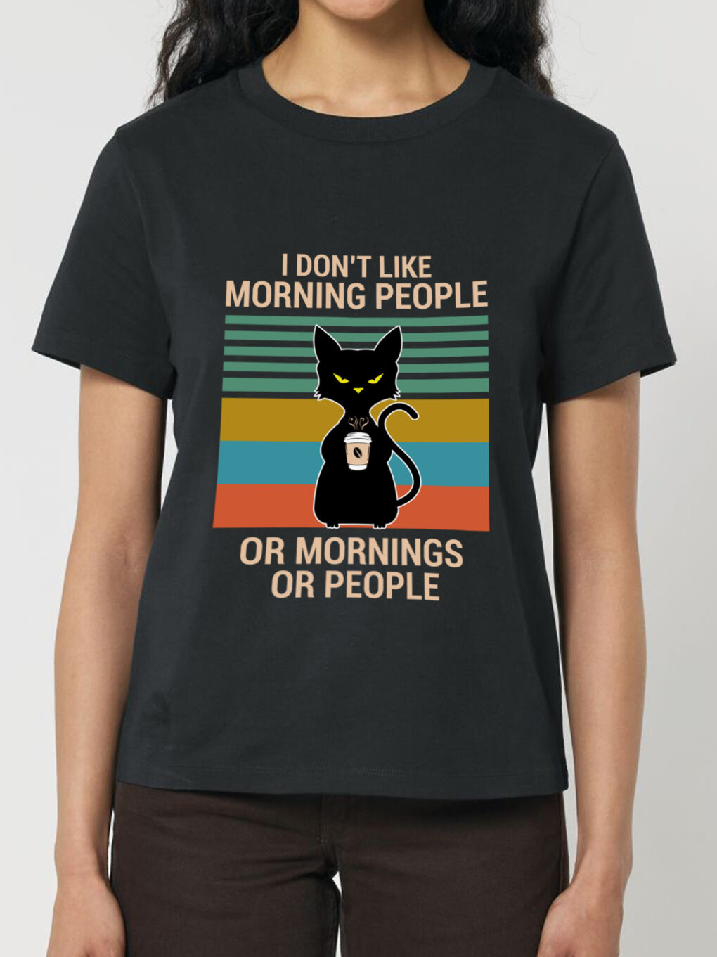 Tricou bumbac organic-Morning People, Femei