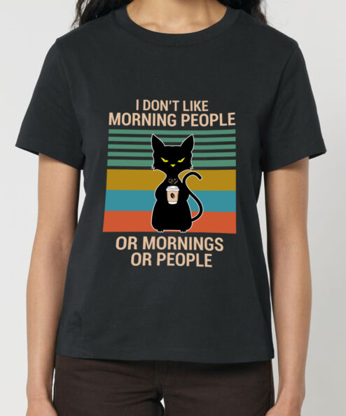 Tricou bumbac organic-Morning People, Femei