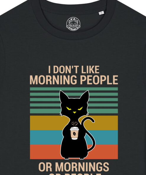 Tricou bumbac organic-Morning People, Femei