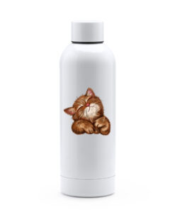 Termos Premium, inox reciclat-Super Cute Cat