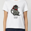 Tricou pictat manual-Too COOL for this Planet-Gray