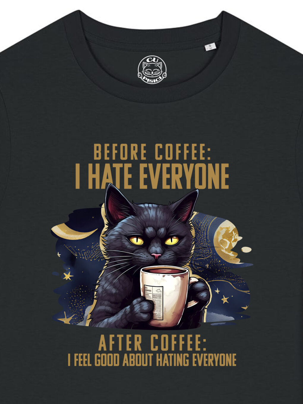 Tricou bumbac organic-After Coffee, Femei