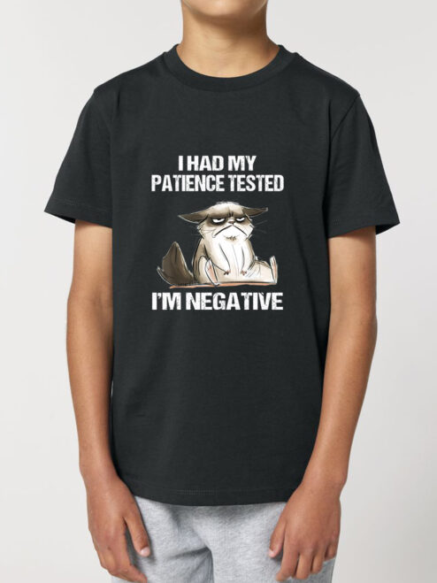 Tricou bumbac organic-I Had My Patience Tested, Copii