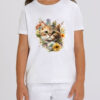 Tricou bumbac organic-Summer Cat, Copii