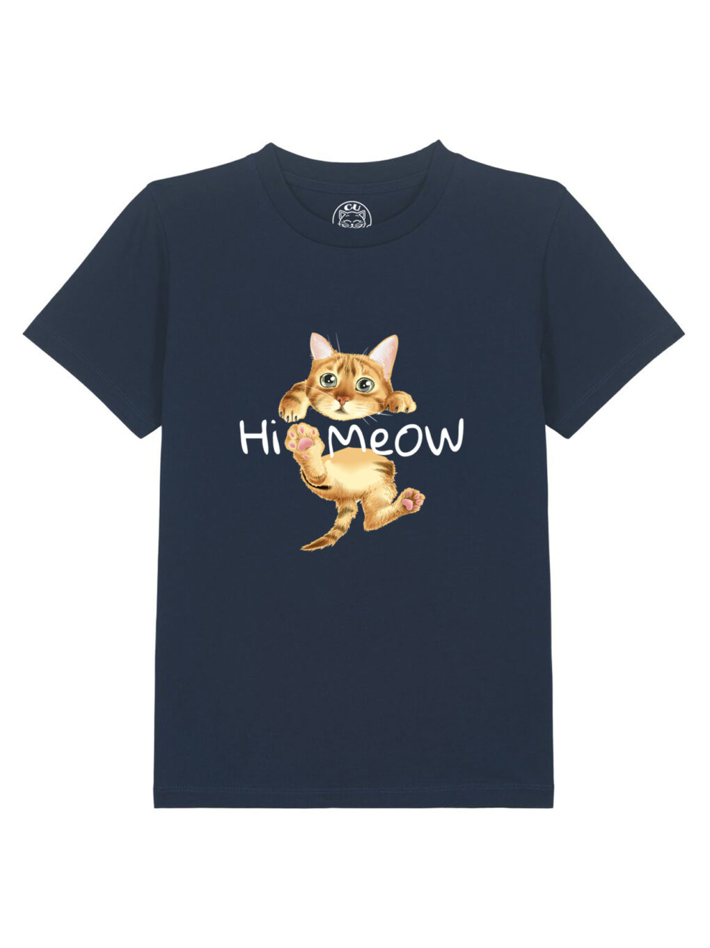 Tricou bumbac organic-Hi Meow, Copii