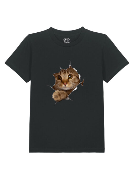 Tricou bumbac organic-Curious Cat, Copii, Unisex