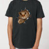 Tricou din bumbac organic Premium-Curious Cat, Copii