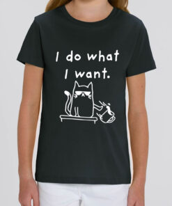 Tricou bumbac organic-I Do What I Want, Copii