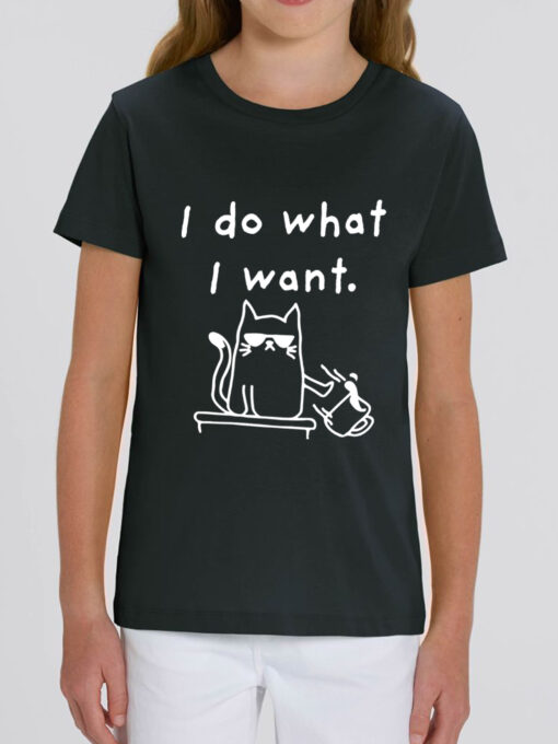 Tricou bumbac organic-I Do What I Want, Copii