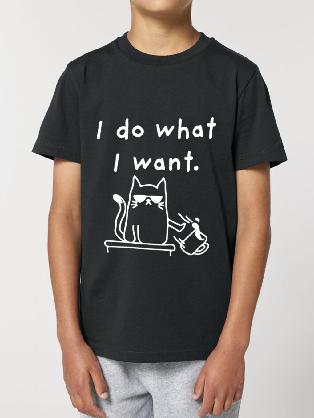 Tricou bumbac organic-I Do What I Want, Copii