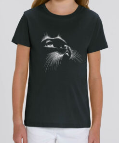 Tricou bumbac organic-Wondering Cat, Copii