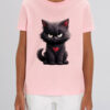 Tricou bumbac organic-Grumpy Meowlentine, Copii