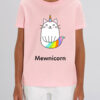 Tricou bumbac organic-Meownicorn, Copii, Roz