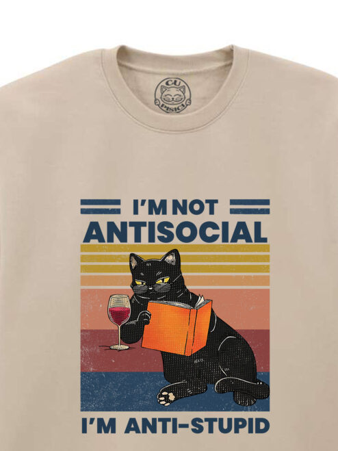 Bluza Printata-Anti-stupid, Unisex