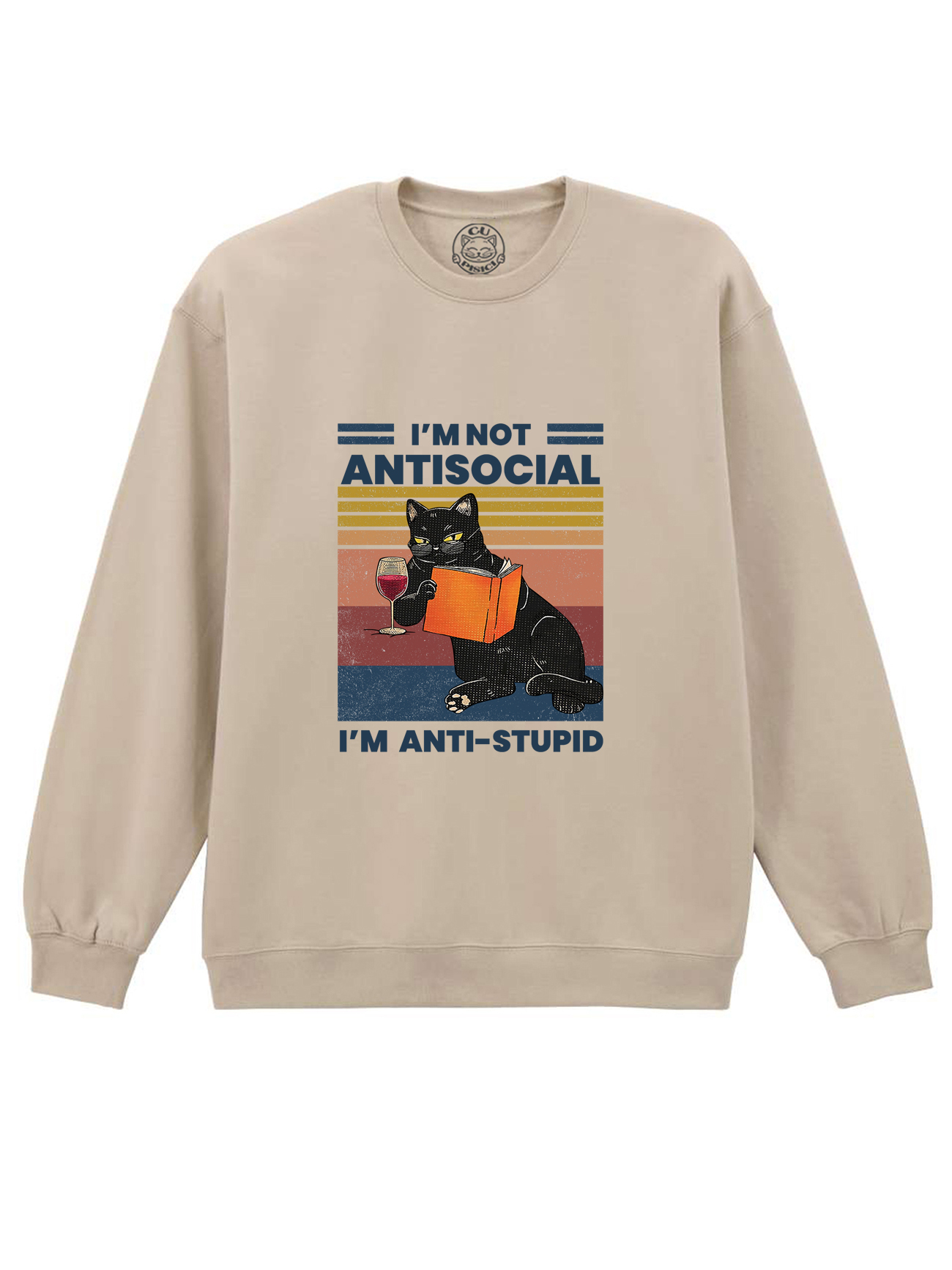 Bluza Printata-Anti-stupid, Unisex