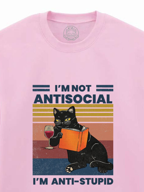 Bluza Printata-Anti-stupid, Unisex