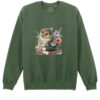 Bluza Printata-Cats and Books, Unisex