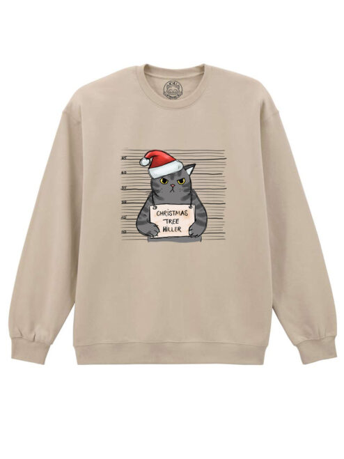 Bluza Printata-Christmas Tree Killer, Unisex