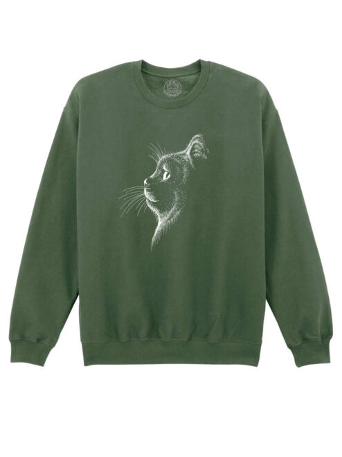 Bluza printata-Dreaming Cat, Unisex