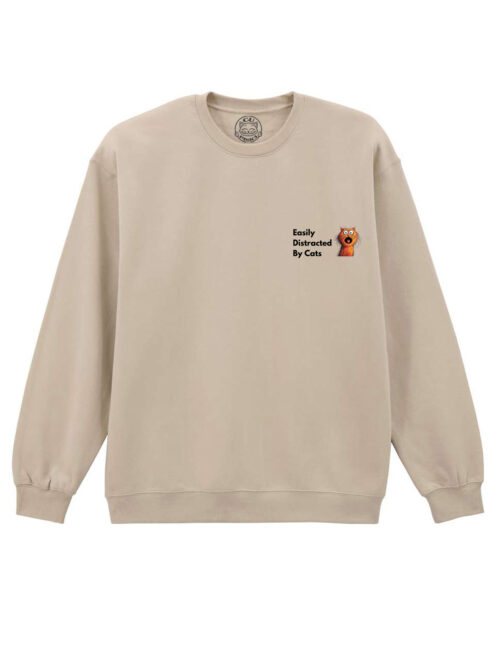 Bluza Printata-Easily Distracted By Cats, Unisex