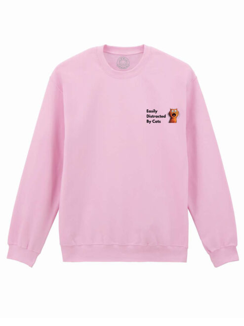 Bluza Printata-Easily Distracted By Cats, Unisex