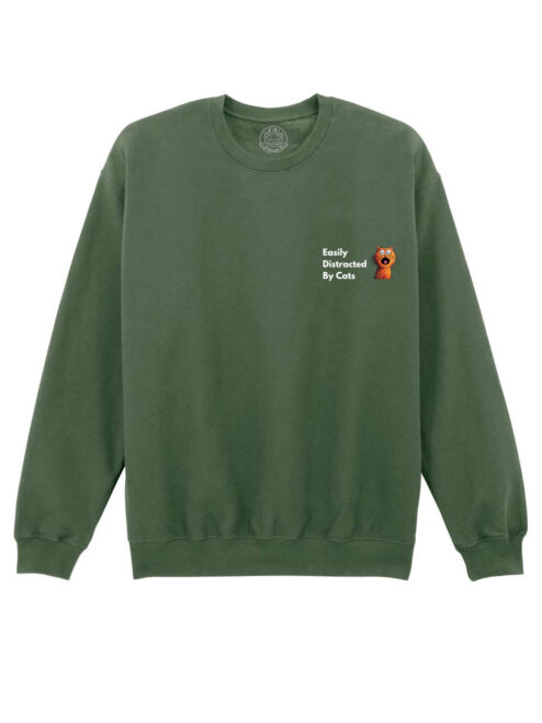 Bluza Printata-Easily Distracted By Cats, Unisex
