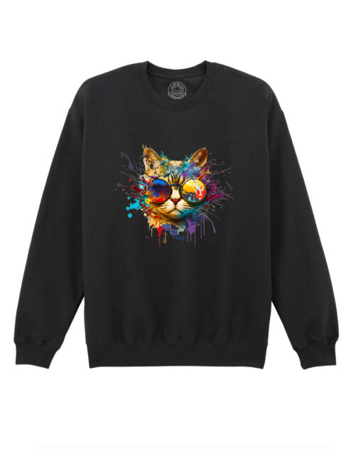 Bluza Printata-Energy Cat, Unisex