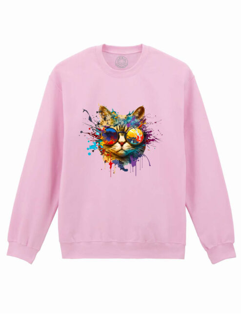 Bluza Printata-Energy Cat, Unisex
