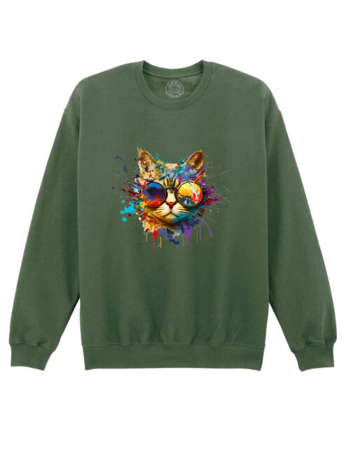 Bluza Printata-Energy Cat, Unisex