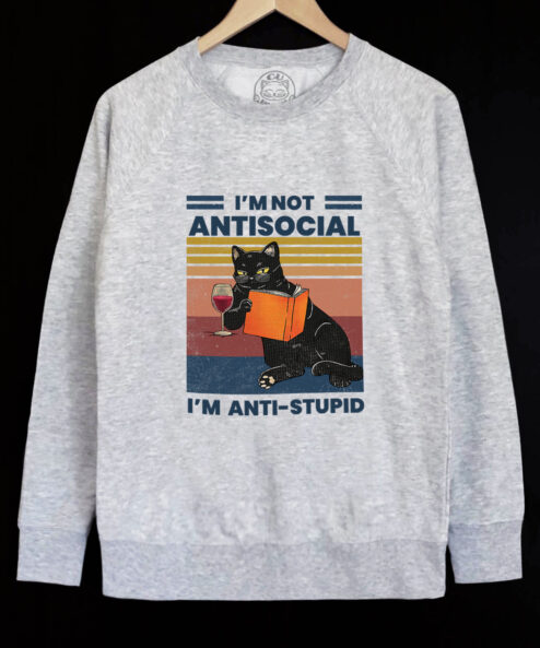 Bluza printata-Anti-stupid, Barbati