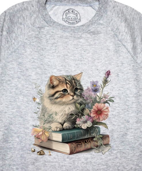 Bluza Printata-Cats and Books, Femei