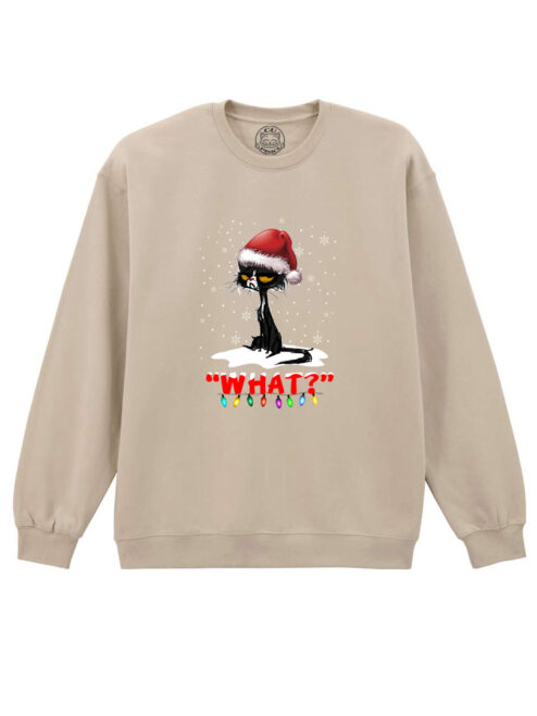 Bluza printata-Grinch Cat, Unisex