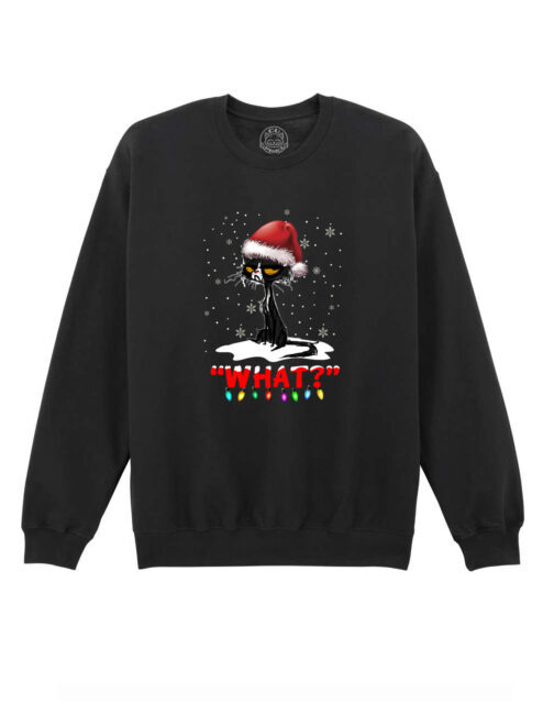 Bluza printata-Grinch Cat, Unisex