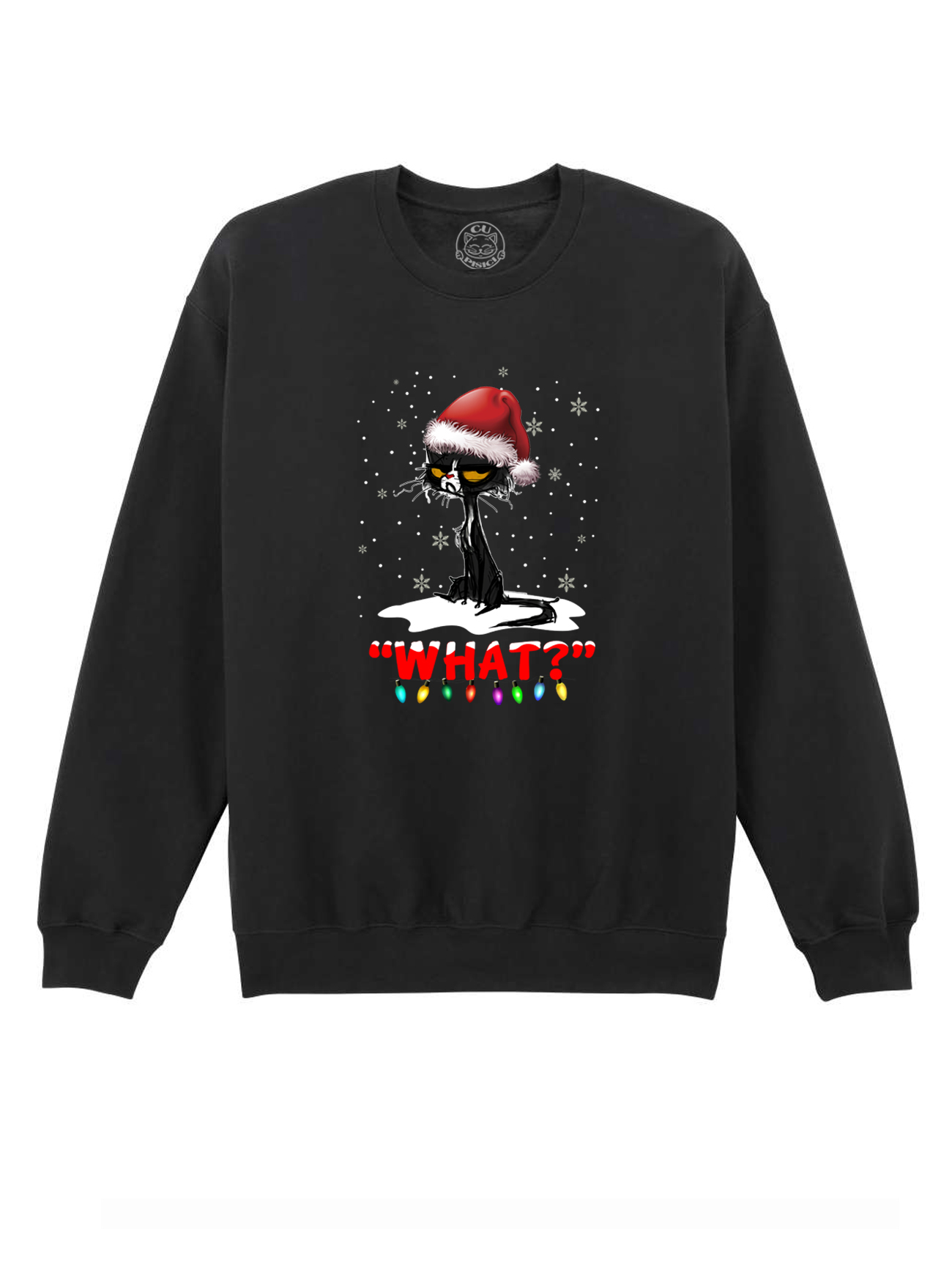 Bluza printata-Grinch Cat, Unisex