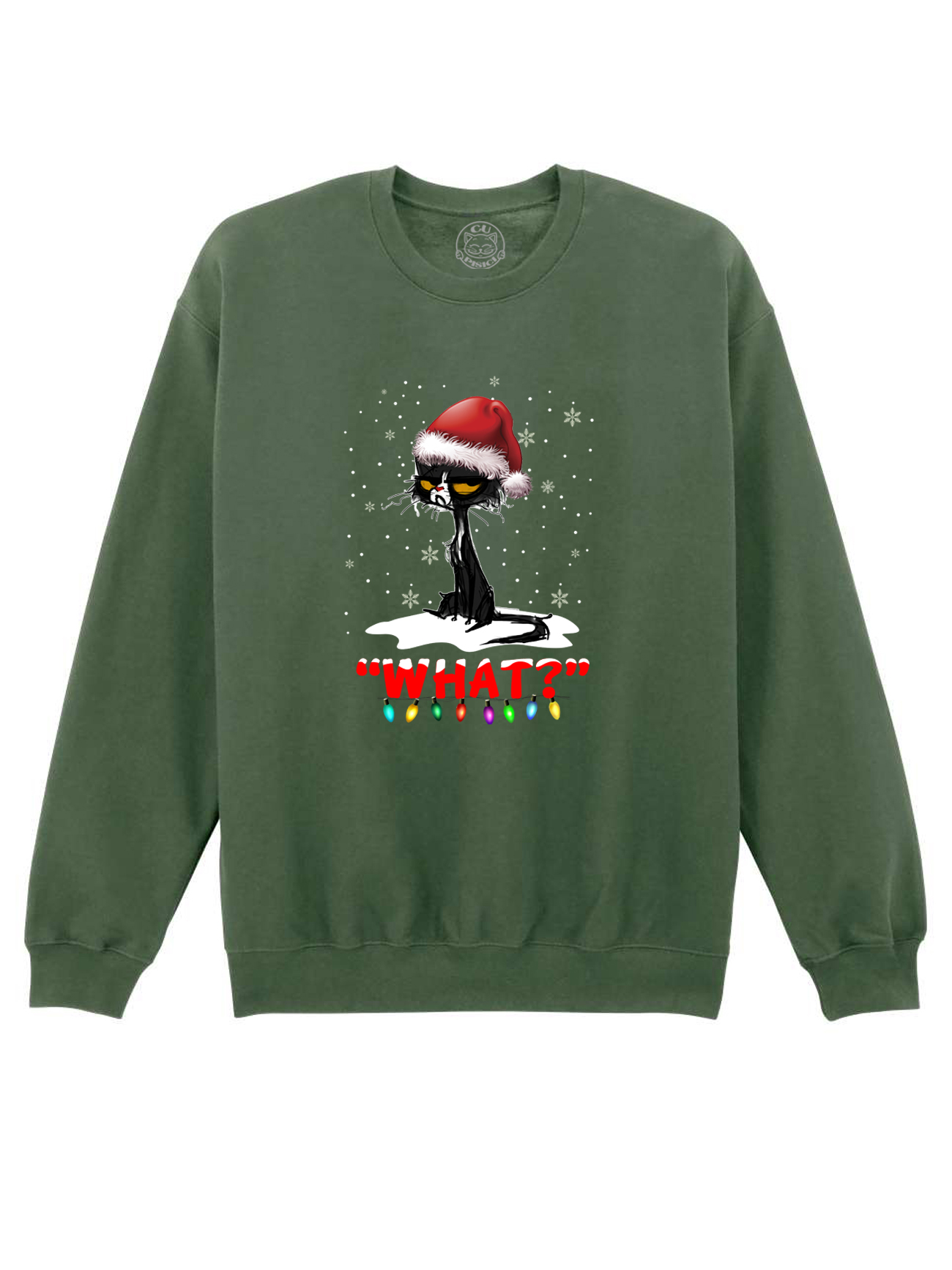 Bluza printata-Grinch Cat, Unisex