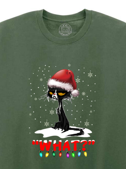 Bluza printata-Grinch Cat, Unisex