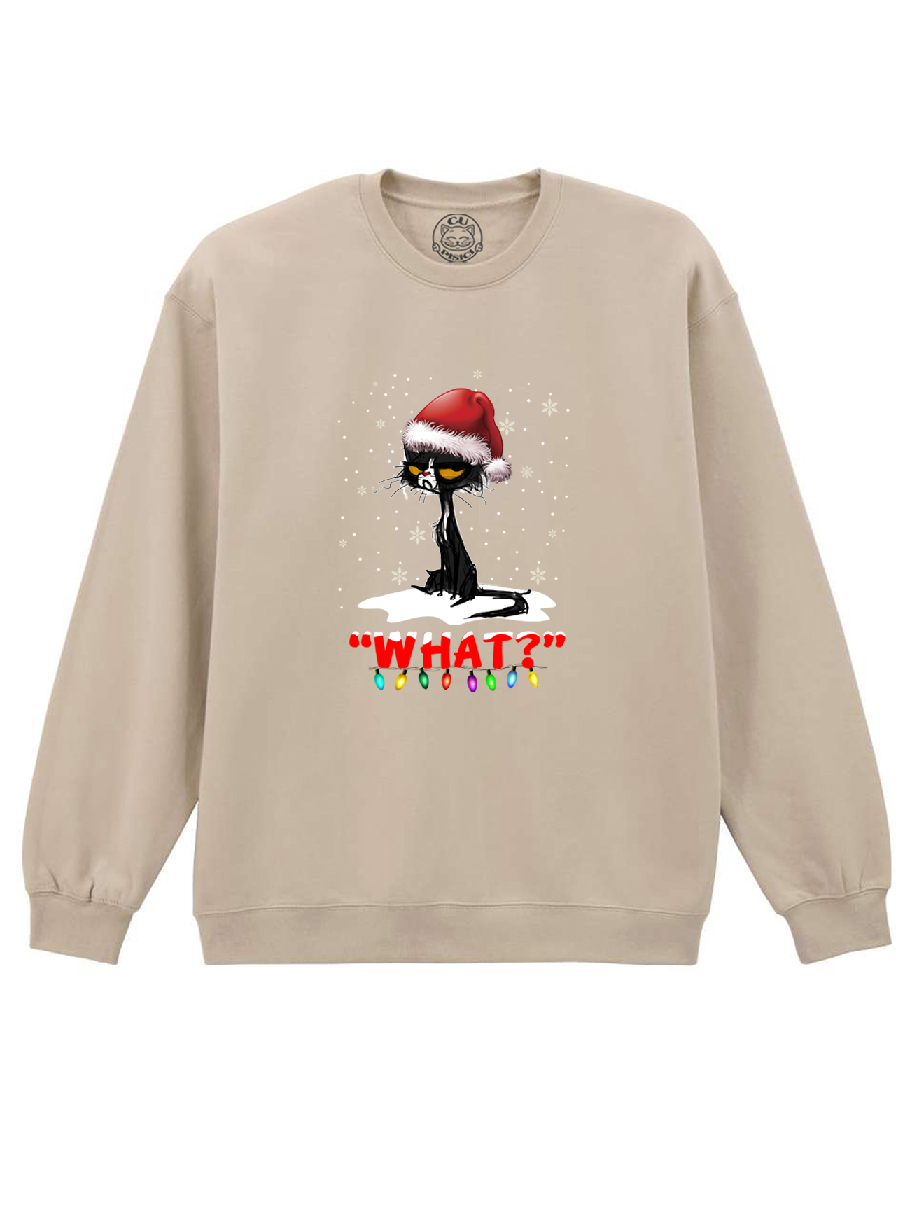 Bluza printata-Grinch Cat, Unisex