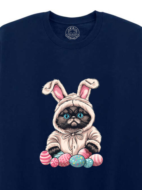 Bluza printata-Grumpy Easter Cat, Unisex