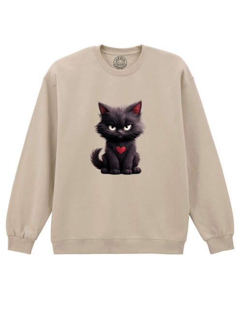 Bluza Printata-Grumpy Meowlentine, Unisex