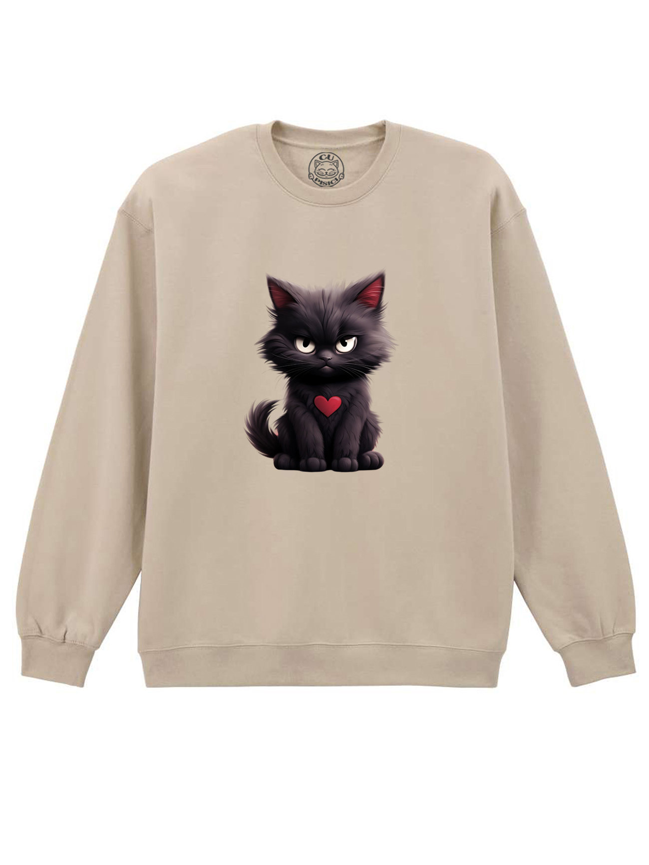 Bluza Printata-Grumpy Meowlentine, Unisex