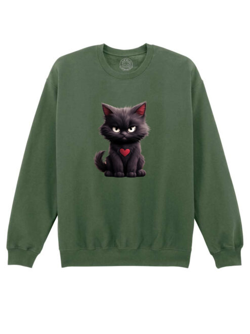 Bluza Printata-Grumpy Meowlentine, Unisex