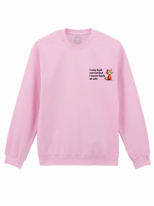 Bluza Printata-I Meow Back At Cats, Unisex