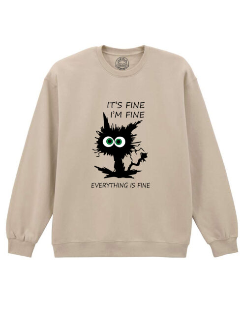 Bluza printata-I'm Fine, Unisex
