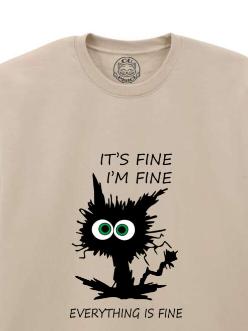 Bluza printata-I'm Fine, Unisex