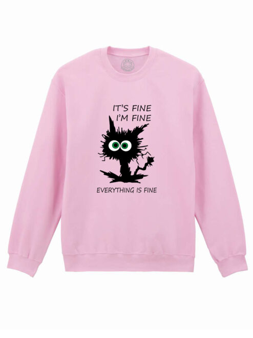 Bluza printata-I'm Fine, Unisex